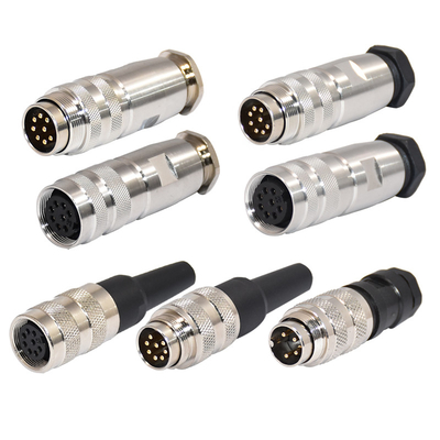 qualité  Field Wirable M16 Waterproof Connector Male Female 2 - 12 Poles M16 Circular Connector usine