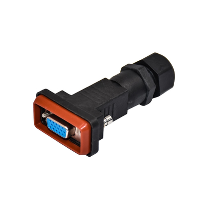 Pin imperméable visuel audio du cable connecteur 9 - connecteur de sous-marin de 15 Pin Male Female D