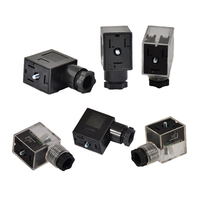3 borne 4 Pin Solenoid Valve Connector une prise électrique hommes-femmes de code de B D