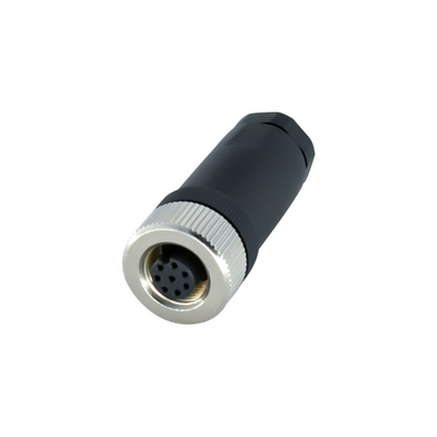 Le noyau 4 en plastique imperméable du connecteur M12 3 d'IP67 IP68 un B D a codé la prise masculine femelle