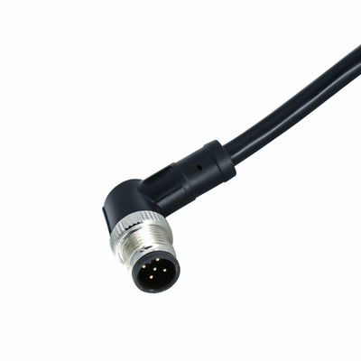 Fil imperméable de capteur de PVC AWG22-26 des goupilles PUR du code 5 du cable connecteur A d'Ourdoor M12