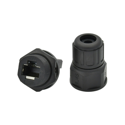 Connecteur RJ45 femelle droit de supplément de 8P8C Rj45 avec le cache anti-poussière pour le réseau