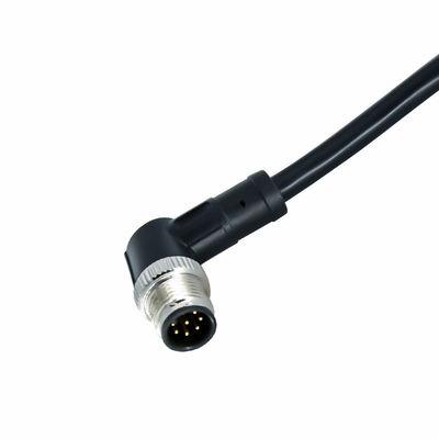 Cable électrique de capteur de M12 8 Pin Waterproof Wire Connector With Overmolded