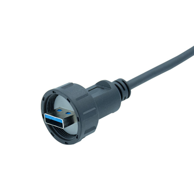 Le bâti IP67 de panneau d'USB 3,0 imperméabilisent le cable connecteur d'USB pour annoncer le câble de caisson lumineux