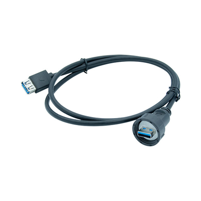 Le bâti IP67 de panneau d'USB 3,0 imperméabilisent le cable connecteur d'USB pour annoncer le câble de caisson lumineux