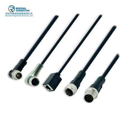 Bâti de panneau moulé par Assemblée imperméable du connecteur 3p 4p 5p 8p 12p de la CE IP68 M5 M8 M12