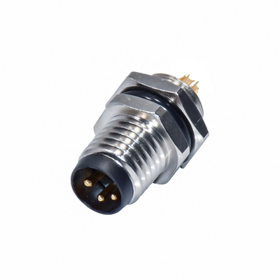 2 - 19 connecteur imperméable de Pin M8 de cuivre/en plastique pour industriel dur