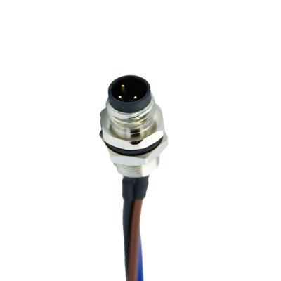 24-20AWG imperméable du connecteur d'IP67 5A M8 2 - 19 terminal de connecteur de bronze de phosphore des goupilles