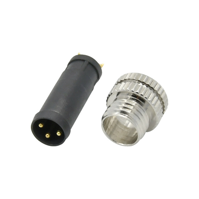 Température ambiante de évaluation actuelle nickelée de M8 4 PIN Connector 5A -40℃~+105℃