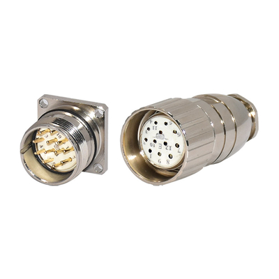 Matériau de contact: laiton plaqué or M23 connecteur homme et femme