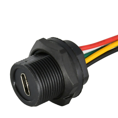 Les connecteurs en plastique circulaire de type USB pour environnements difficiles