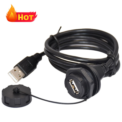Cable USB C résistant à l'eau en noir