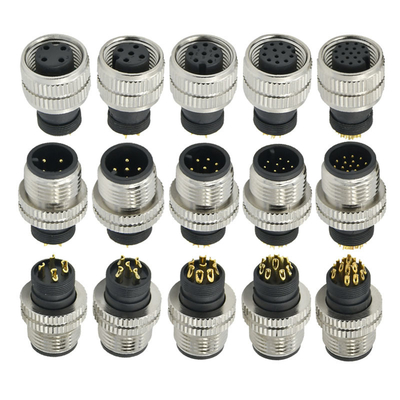Connecteur aviation étanche Rigoal M12 A Code mâle femelle 3-17 broches