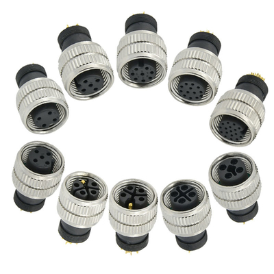 Connecteur aviation étanche Rigoal M12 A Code mâle femelle 3-17 broches