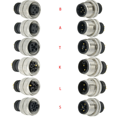 Connecteur aviation étanche Rigoal M12 A Code mâle femelle 3-17 broches