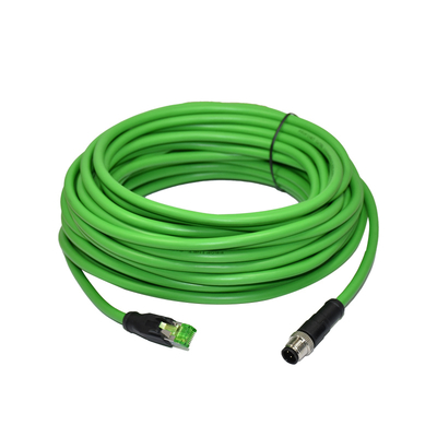 M12 à RJ45 connecteur étanche 3-17 broche A B C D X Code mâle femelle
