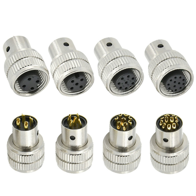 M12 connecteur de prise de protection féminin 3-17 broches IP67 étanche selon la norme DIN