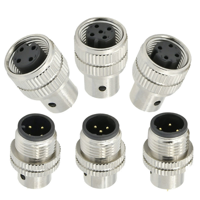 M12 connecteur de prise de protection féminin 3-17 broches IP67 étanche selon la norme DIN