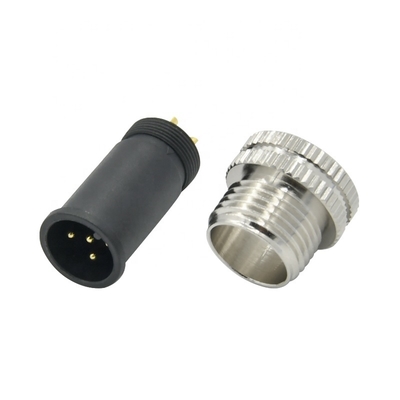 M12 Connecteur circulaire IP68 imperméable à l'eau 3-17 broches mâle femelle