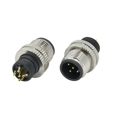 M12 Connecteur circulaire IP68 imperméable à l'eau 3-17 broches mâle femelle