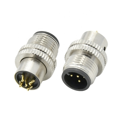 M12 Connecteur circulaire IP68 imperméable à l'eau 3-17 broches mâle femelle