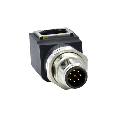 M12 à RJ45 Connecteur Ethernet mâle femelle IP67 étanche 3-17 broches
