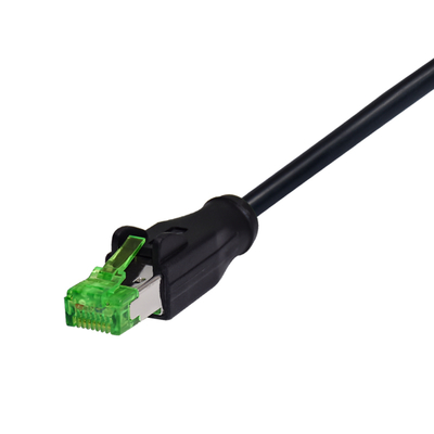 Câble Ethernet Cat6 IP68 M12 X-Code vers RJ45 1 mètre