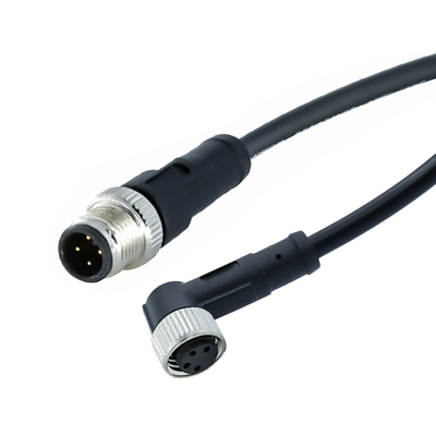 Connecteur étanche M12 mâle vers M8 mâle IP67 IP68, contacts en laiton