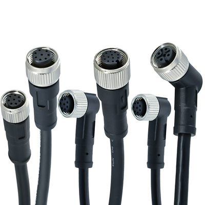 Connecteur étanche M12 mâle vers M8 mâle IP67 IP68, contacts en laiton