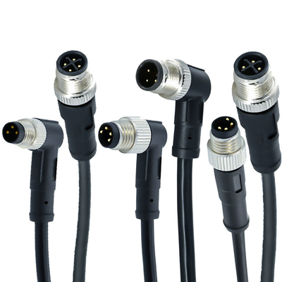 Rigoal M12 à M8 Connecteur étanche mâle femelle IP67 IP68 3-17 broche