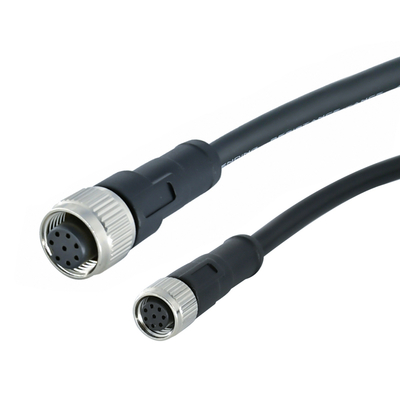 Rigoal M12 à M8 Connecteur étanche mâle femelle IP67 IP68 3-17 broche