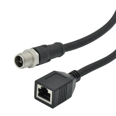 Câble Ethernet M12 4 broches 8 broches D X Code pour caméra industrielle vision industrielle
