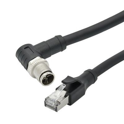 Câble Ethernet M12 4 broches 8 broches D X Code pour caméra industrielle vision industrielle
