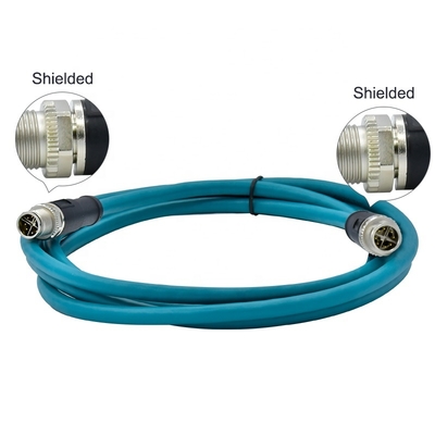 Câble Ethernet M12 4 broches 8 broches D X Code pour caméra industrielle vision industrielle