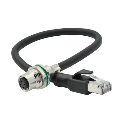 Câble Ethernet M12 4 broches 8 broches D X Code pour caméra industrielle vision industrielle
