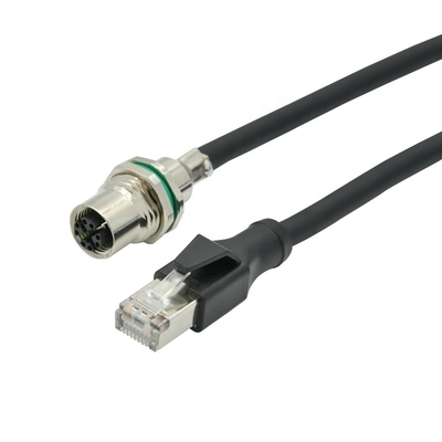 Câble Ethernet M12 4 broches 8 broches D X Code pour caméra industrielle vision industrielle