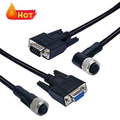Connecteur étanche M12 vers D-Sub IP68 DB9 DB15 DB25 DB37