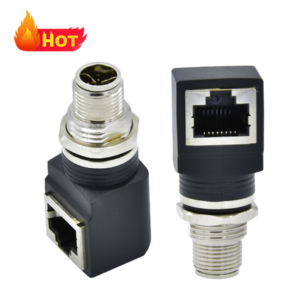 M12 X Code RJ45 câble de prise IP67 IP68 éthernet industriel étanche