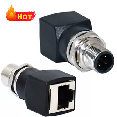 Connecteur RJ45 femelle M12 codé X, IP67 IP68 étanche