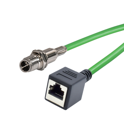 M12 à RJ45 B D X Code IP67 Connecteur Ethernet à usage industriel