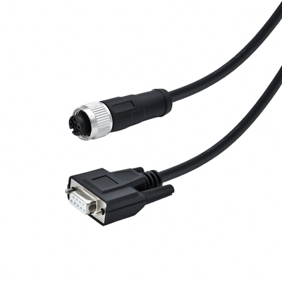 M12 to D-Sub Waterproof Connector 17-Pin Male Female IP67 IP68