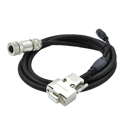 M12 to D-Sub Waterproof Connector 17-Pin Male Female IP67 IP68