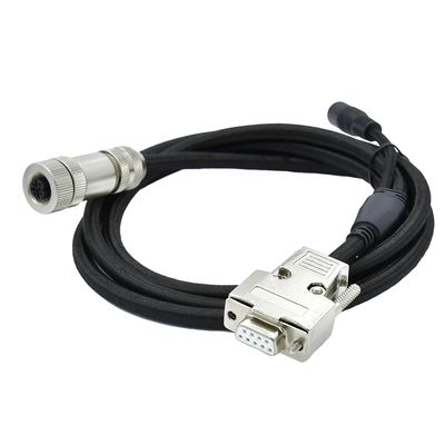M12 to D-Sub Waterproof Connector 17-Pin Male Female IP67 IP68