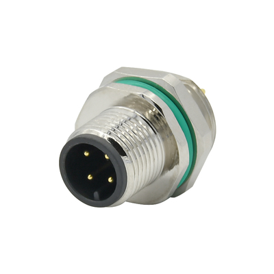 Rigoal M12 8-Pin IP67 connecteur étanche mâle monture de panneau femelle