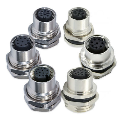 Connecteur étanche M12 3-17 broches mâle femelle IP67 IP68 DIN