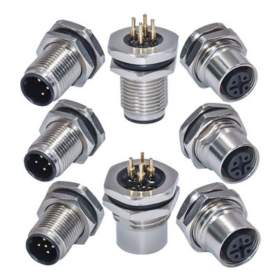 Connecteur étanche M12 3-17 broches mâle femelle IP67 IP68 DIN