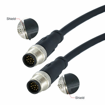 Connecteur étanche M12 3-17 broches IP67 IP68 standard DIN
