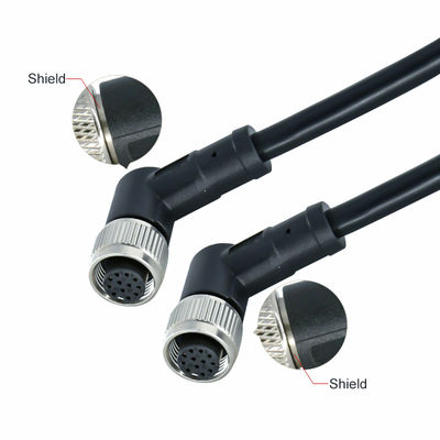 Connecteur étanche M12 3-17 broches IP67 IP68 standard DIN