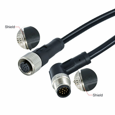 Connecteur étanche M12 3-17 broches IP67 IP68 standard DIN