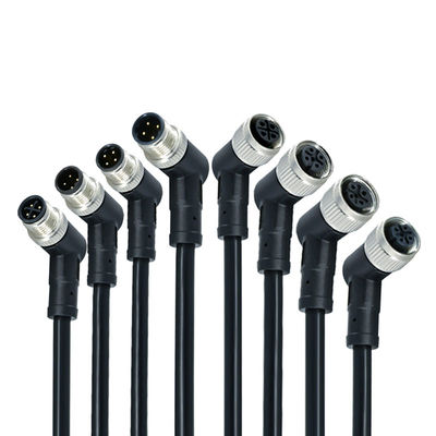 Connecteur étanche M12 IP68, 3-17 broches, mâle femelle, type à vis, DIN